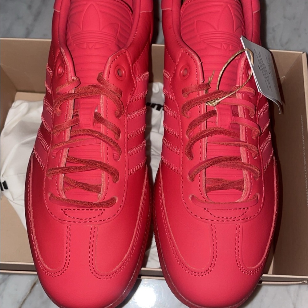 Adidas Bold Red Athletic Shoes